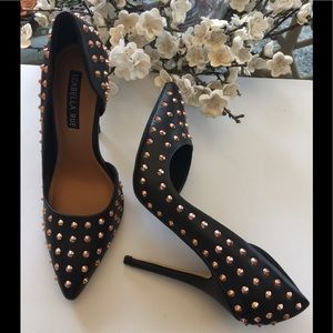 Izabella Rue🌷Blk/ Copper Studs 4 Inch Heels